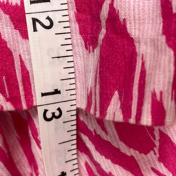 Hatley Ikat Bathing Suit Cover Up / Tunic Blouse, Pink / White, Small - Picture 10 of 10